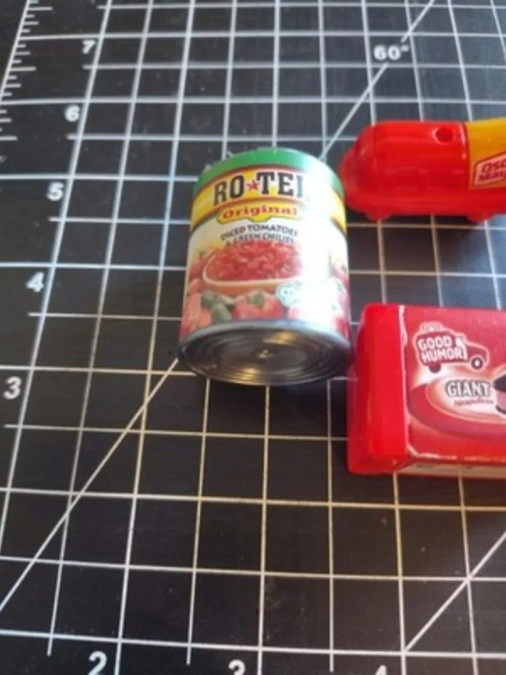 4 Shopkins Real Littles Toy Food - Rotel, Redy Whip, Good Humor, Oscar Mayer